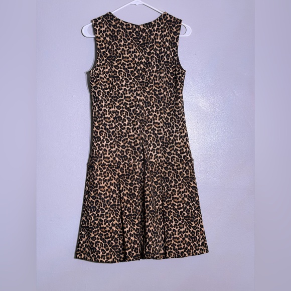 NWT Michael Kors dress with leopard print sleeveless size 8 - Picture 2 of 10